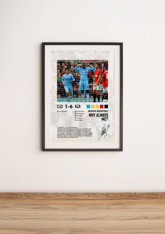 Manchester United-Manchester City 1-6 poster