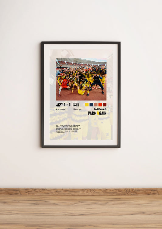 Bari-Parma 1-1 poster