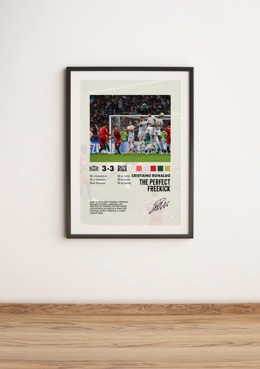 Portugal-Spain 3-3 poster
