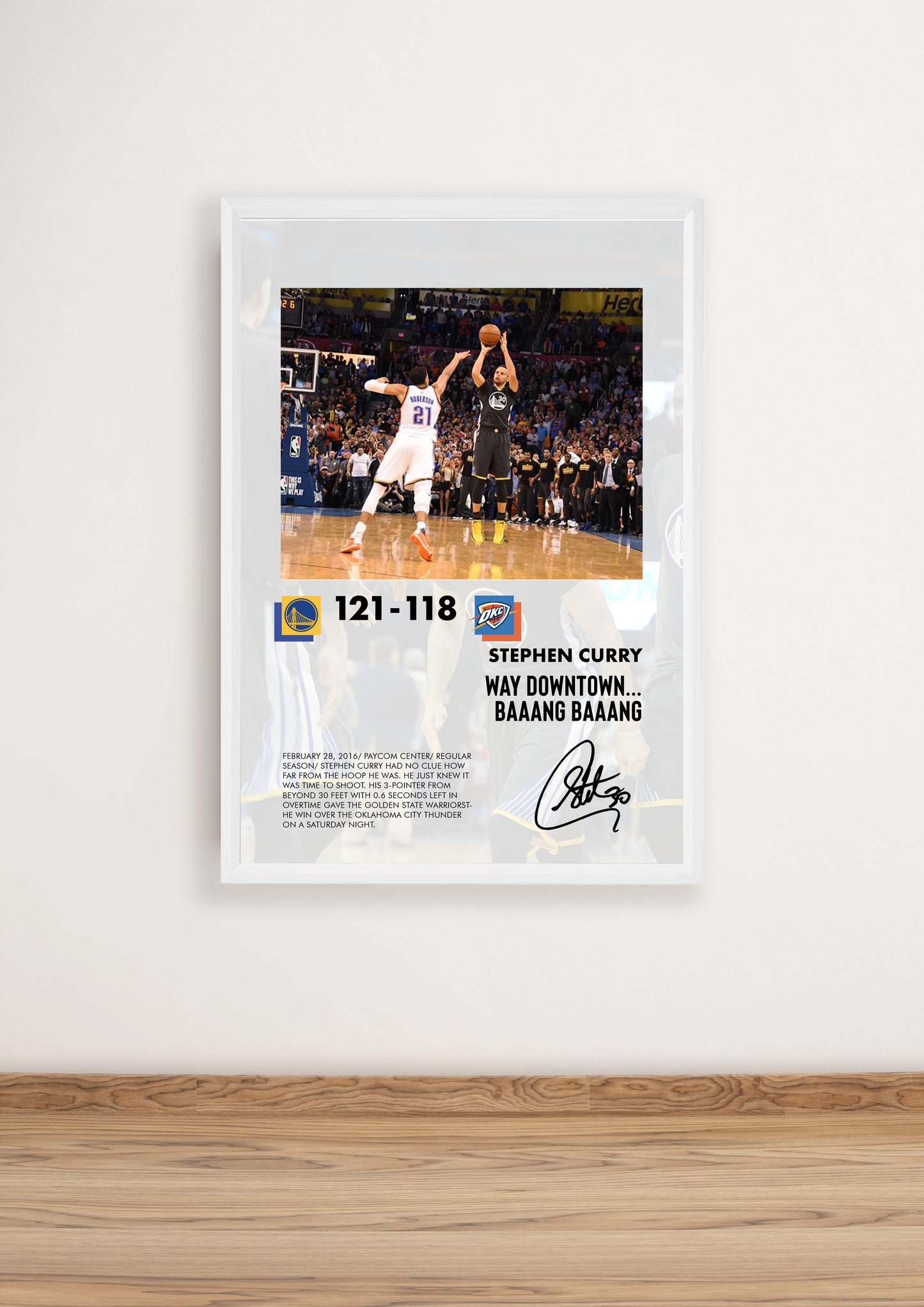 (NBA) Curry vs OKC Poster