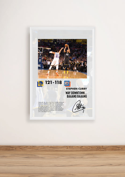 (NBA) Curry vs OKC Poster