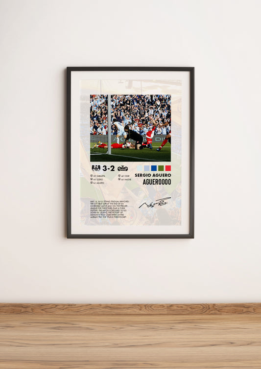 Manchester City-QPR 3-2 poster