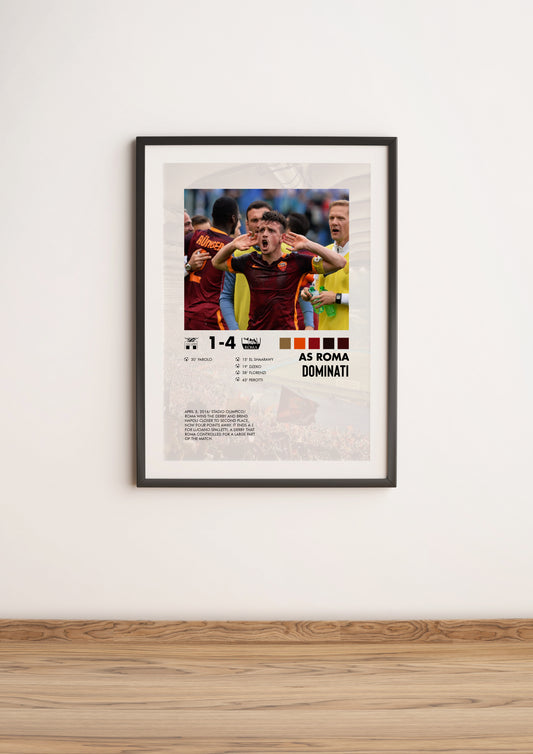 Lazio-Roma 1-4 poster