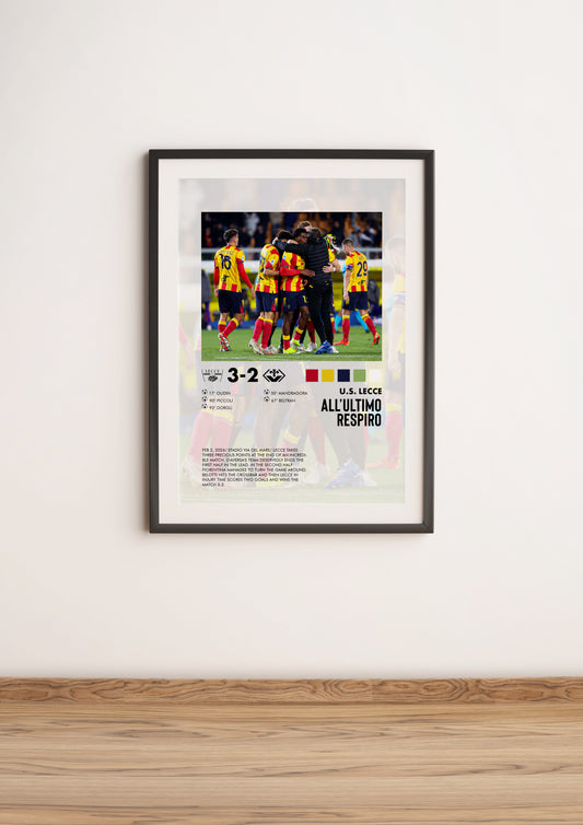 Lecce-Fiorentina 3-2 poster