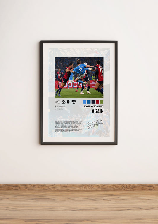 Napoli-Cagliari 2-0 poster