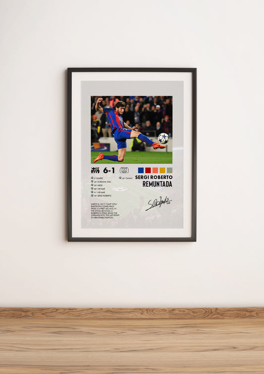 Barcelona-PSG poster 6-1