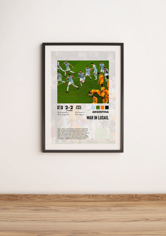 Netherlands-Argentina 2-2 poster