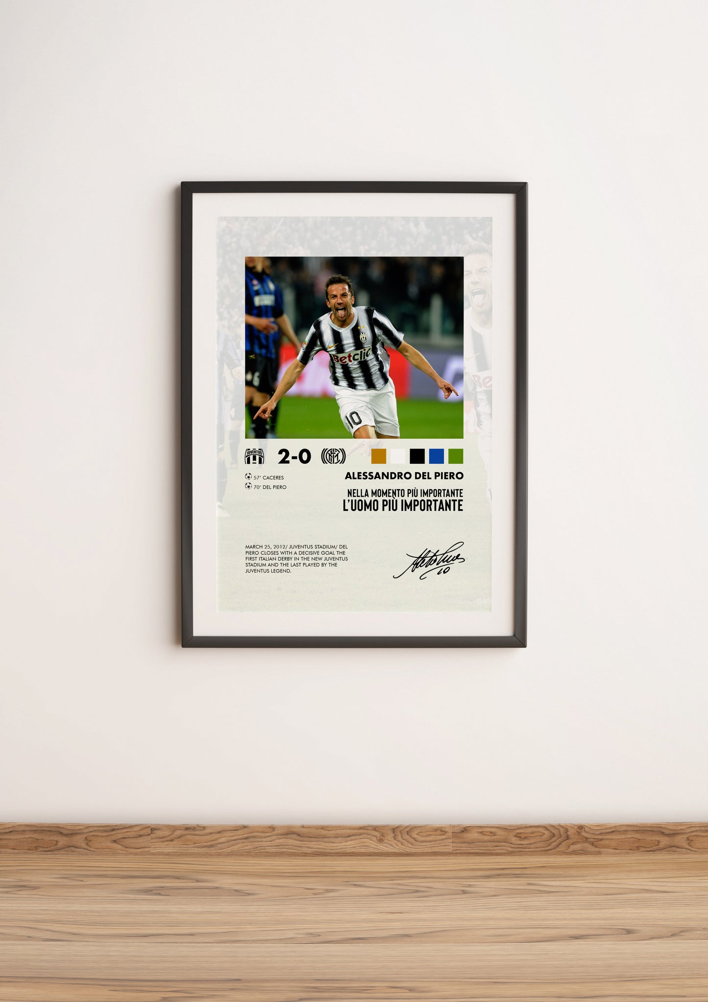 Juventus-Inter 2-0 poster