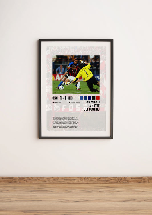 Inter-Milan 1-1 poster