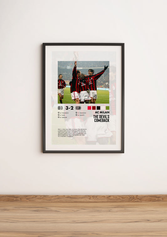 Milan-Inter 3-2 poster