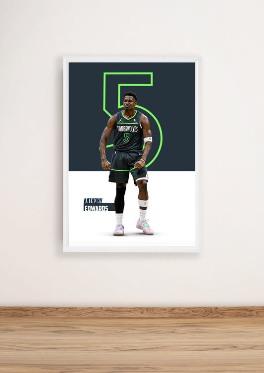 (NBA Player) Anthony Edwards poster