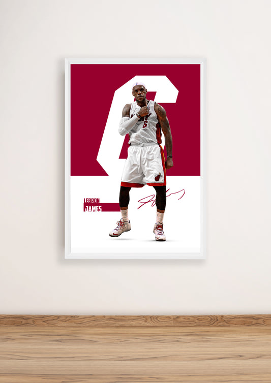 (NBA Player) LeBron James poster