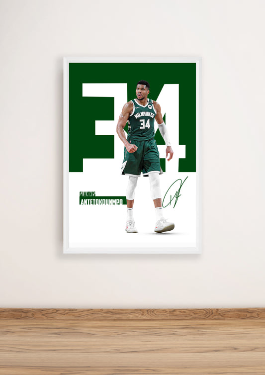 (NBA Player) Giannis Antetokounmpo poster