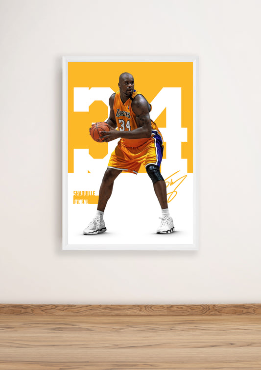 (NBA Player) Shaquille O'Neal poster