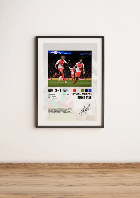 Monaco-Manchester City 3-1 poster