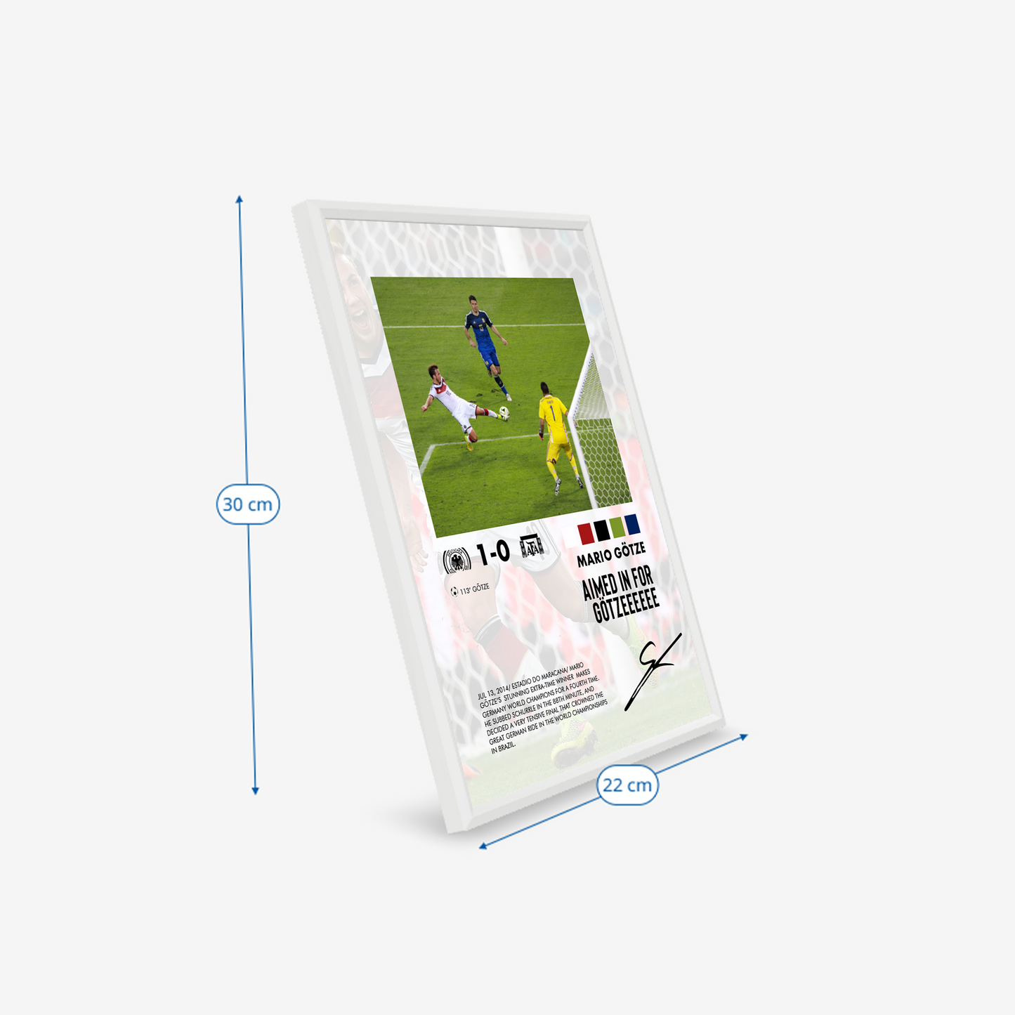 Germany-Argentina 1-0 poster