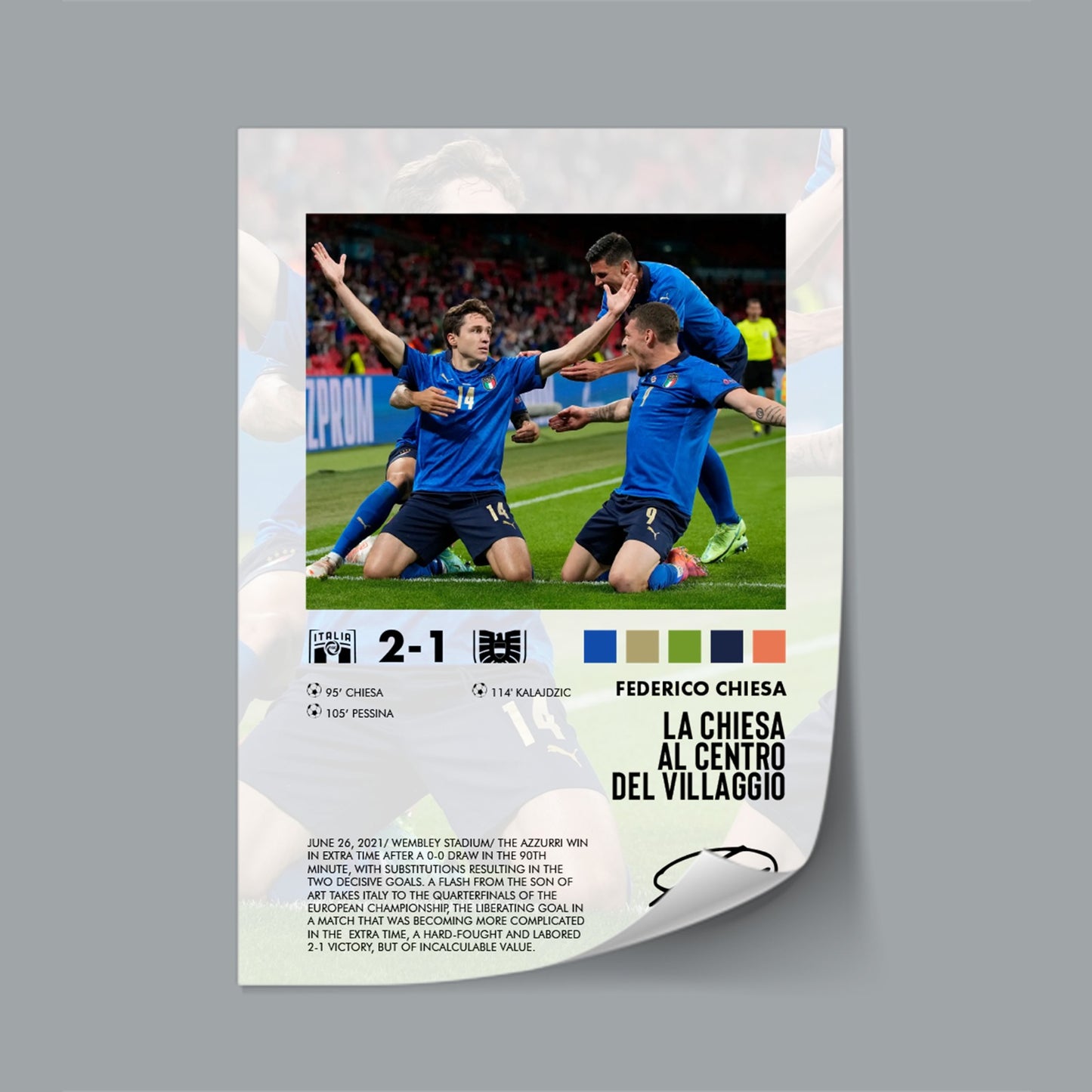 Italy-Austria 2-1 poster