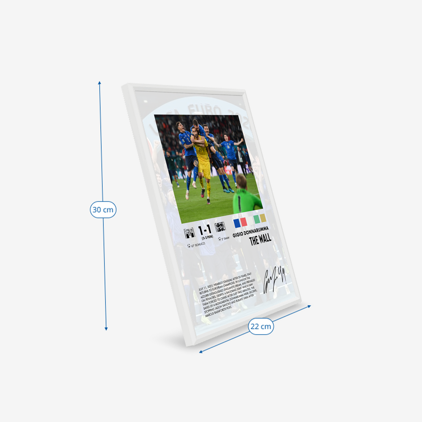 Italy-England 1-1 poster