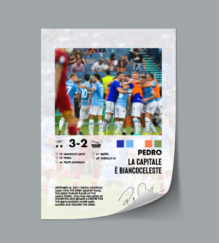 Lazio-Roma 3-2 poster
