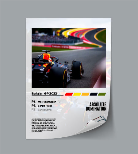 (F1) Belgium GP 2022 Verstappen poster
