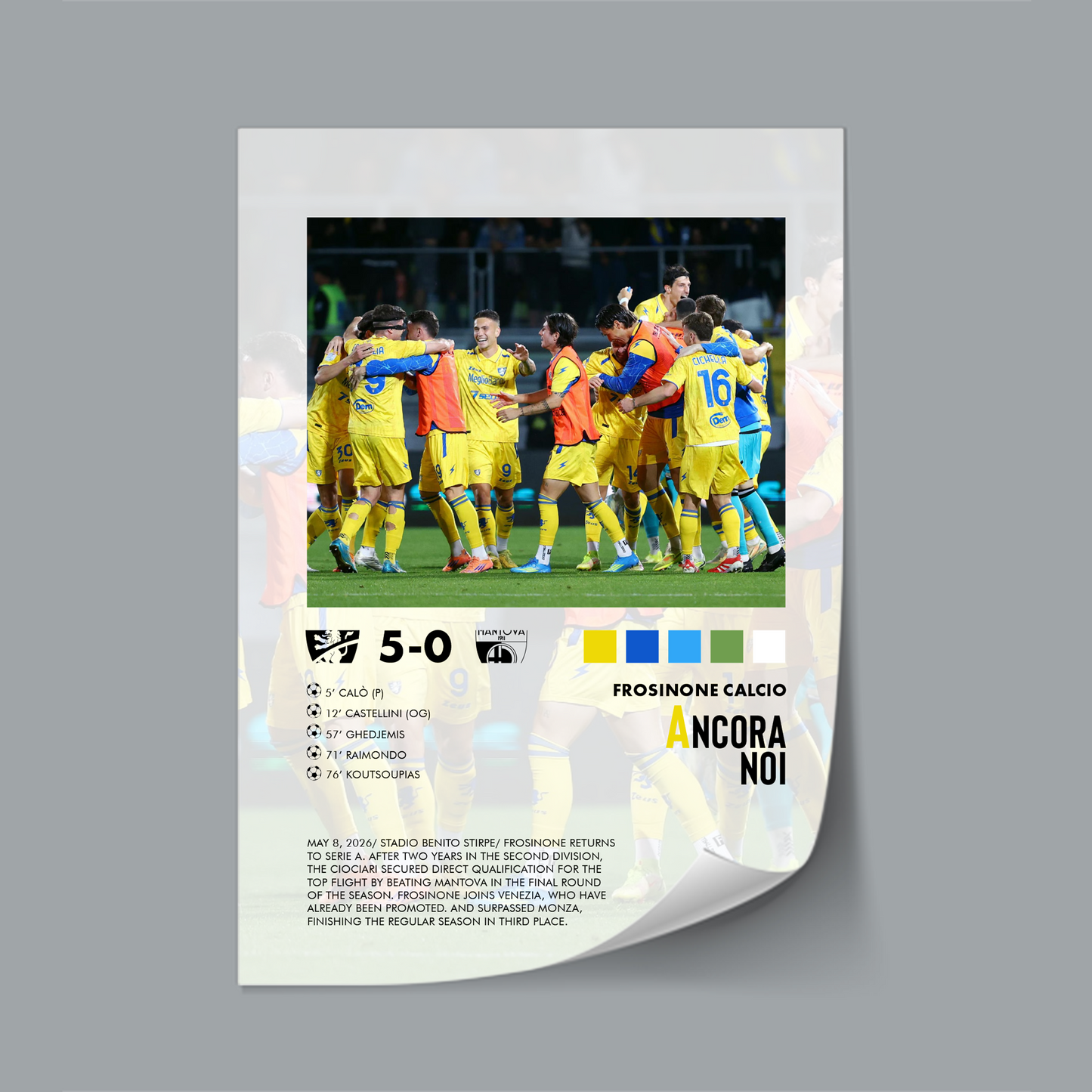 Frosinone-Mantova 5-0 poster