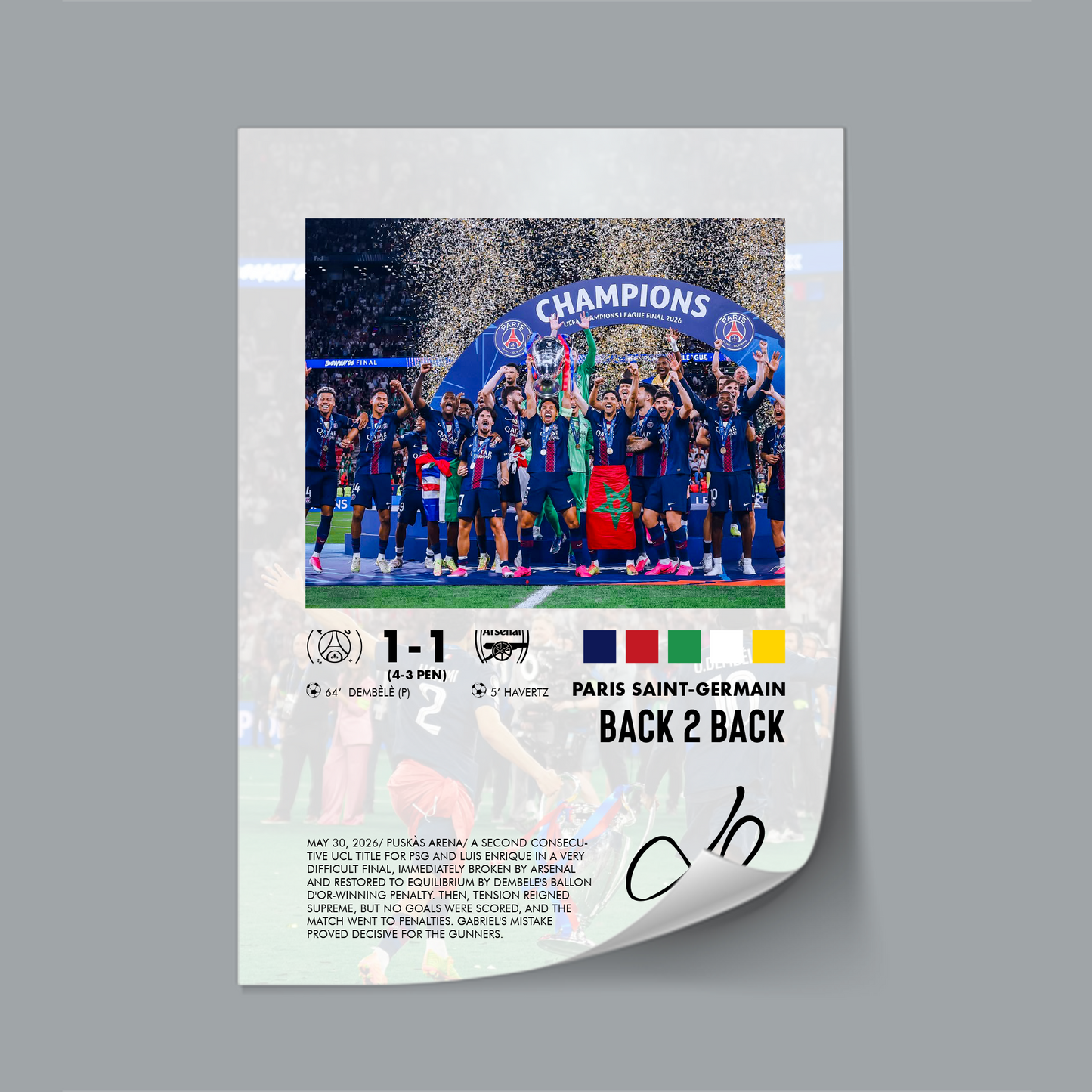 PSG-Arsenal 1-1 poster