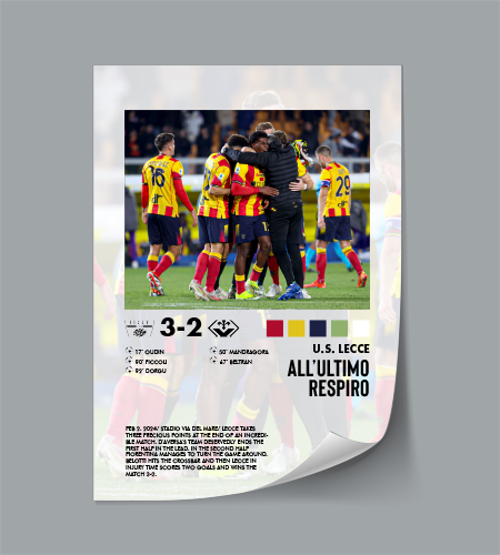 Lecce-Fiorentina 3-2 poster