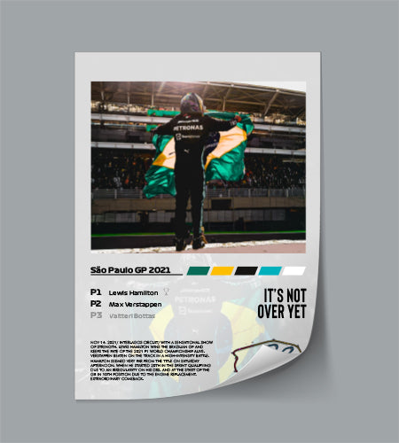 (F1) San Paolo GP 2021 Lewis Hamilton poster
