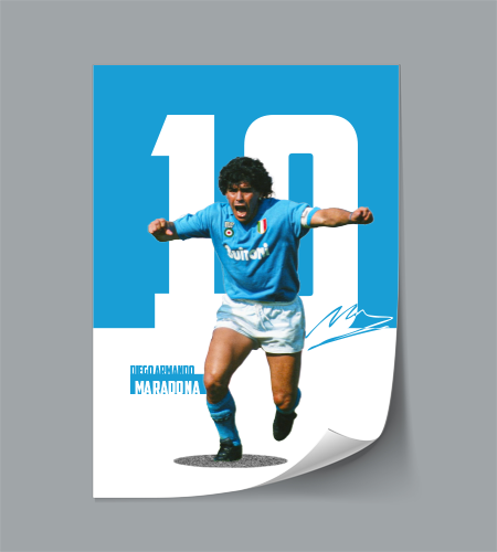 (Player) Diego Armando Maradona poster