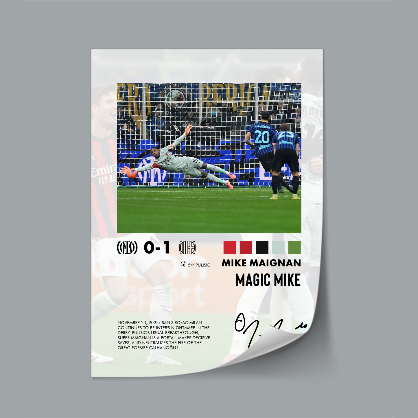 Inter-Milan 0-1 2025 poster