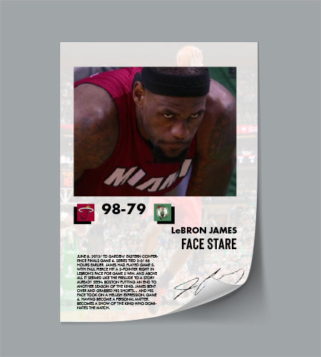 (NBA) Lebron James The Stare vs Celtics