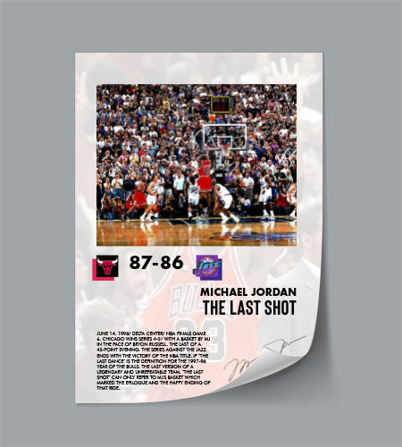 (NBA)  Michael Jordan The Last shot Poster