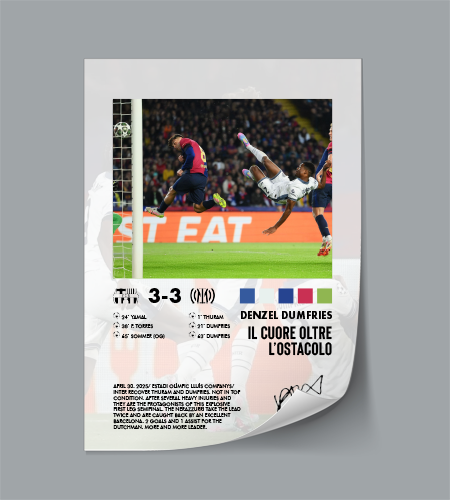 Barcellona-Inter 3-3 poster