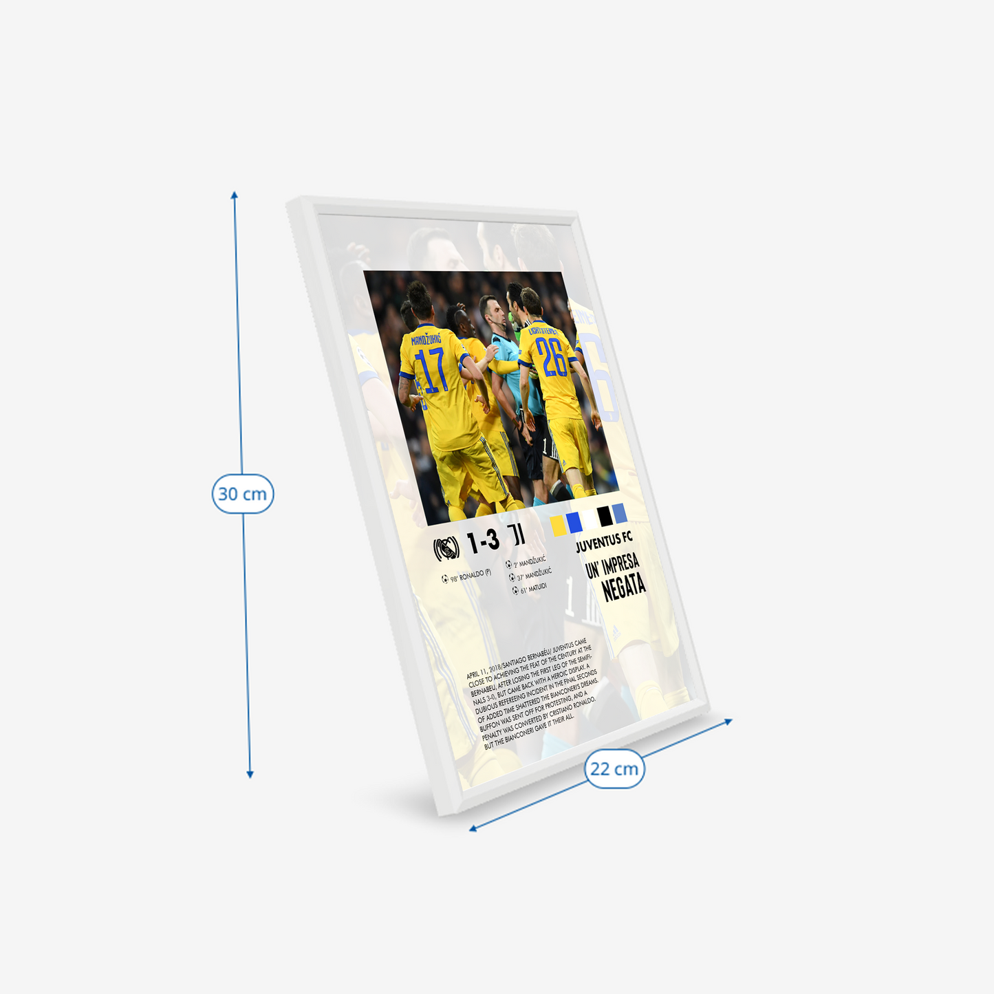 Real Madrid-Juventus 1-3 poster
