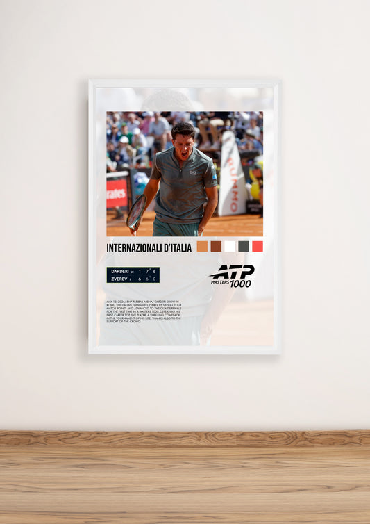 Darderi vs Zverev Internazionali d'Italia 2026 poster