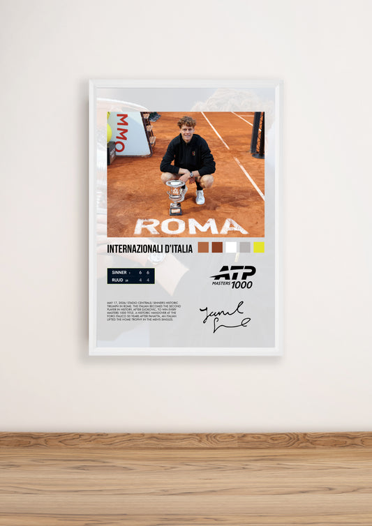 Sinner vs Ruud Internazionali d'Italia 2026 poster