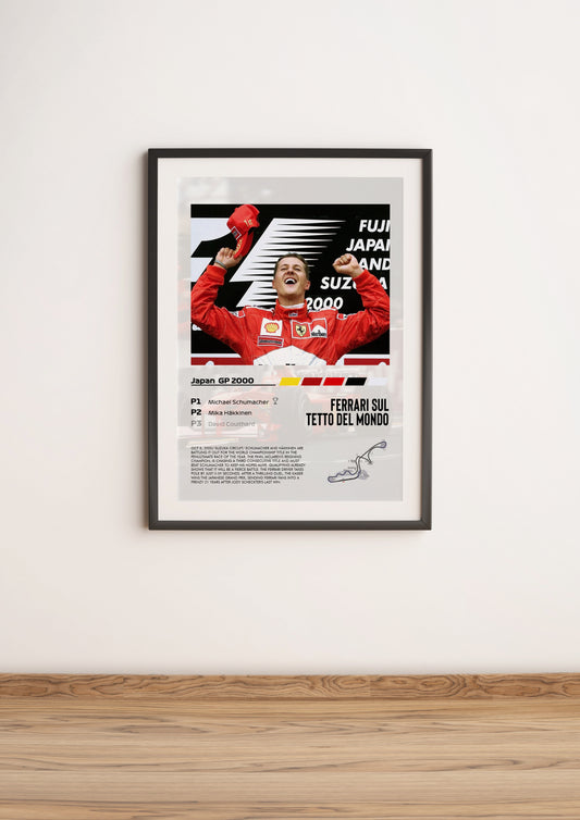 (F1) Japan GP 2000 Michael Schumacher poster