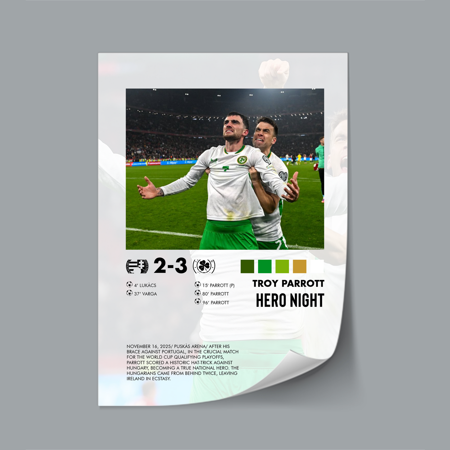 Hungary-Ireland 2-3 poster