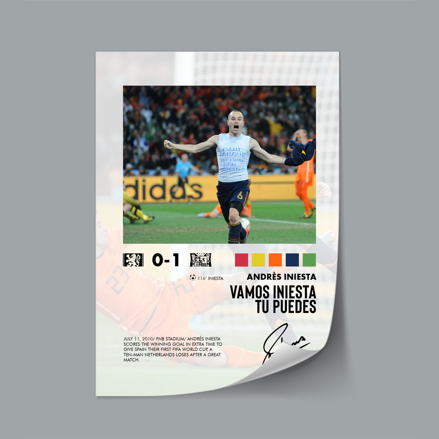 Netherlands-Spain 0-1 poster