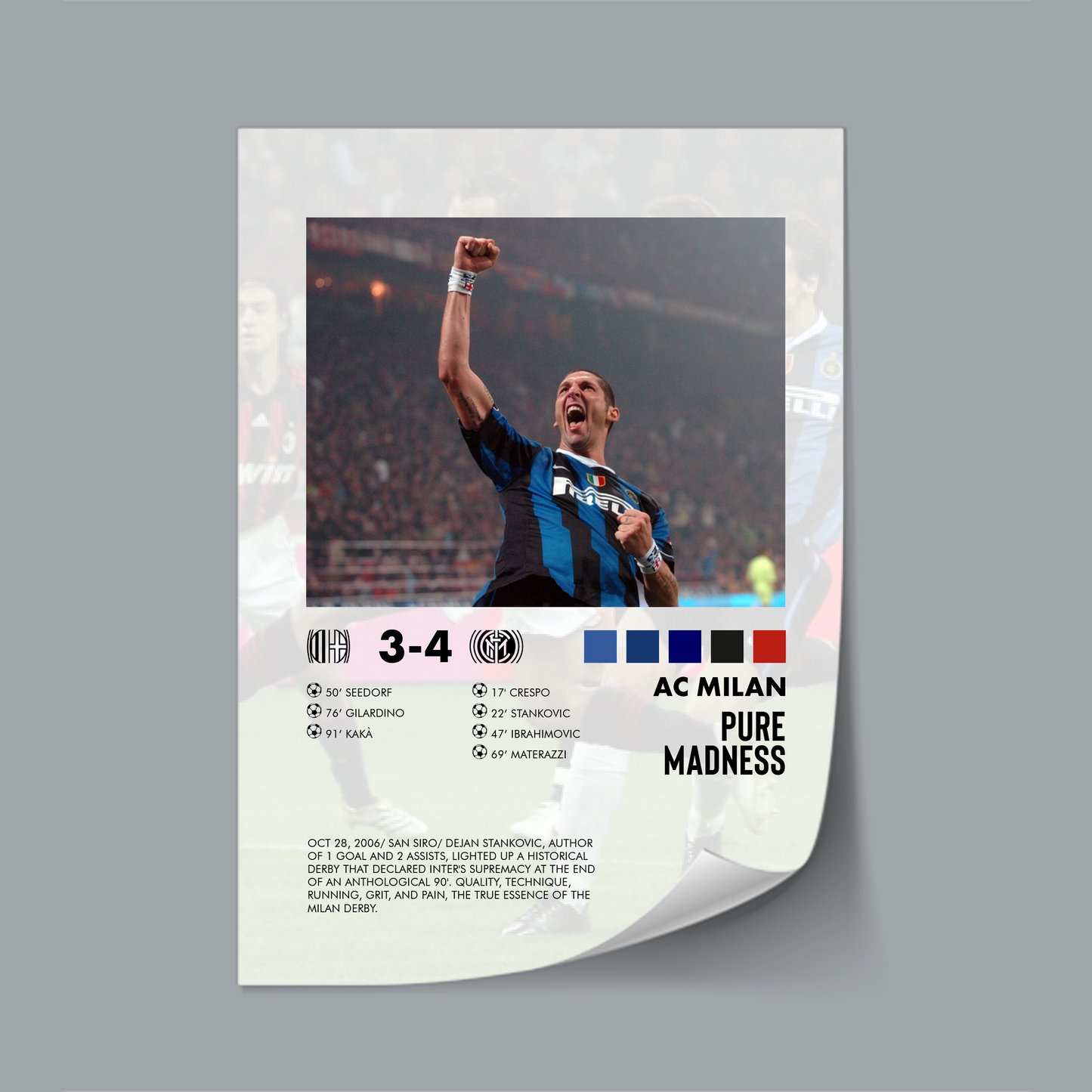 Milan-Inter 3-4 poster