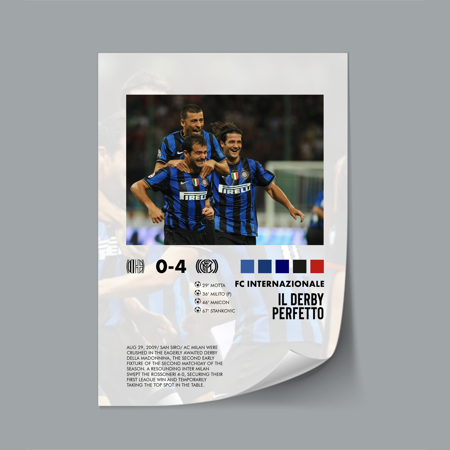 Inter-Milan 4-0 poster