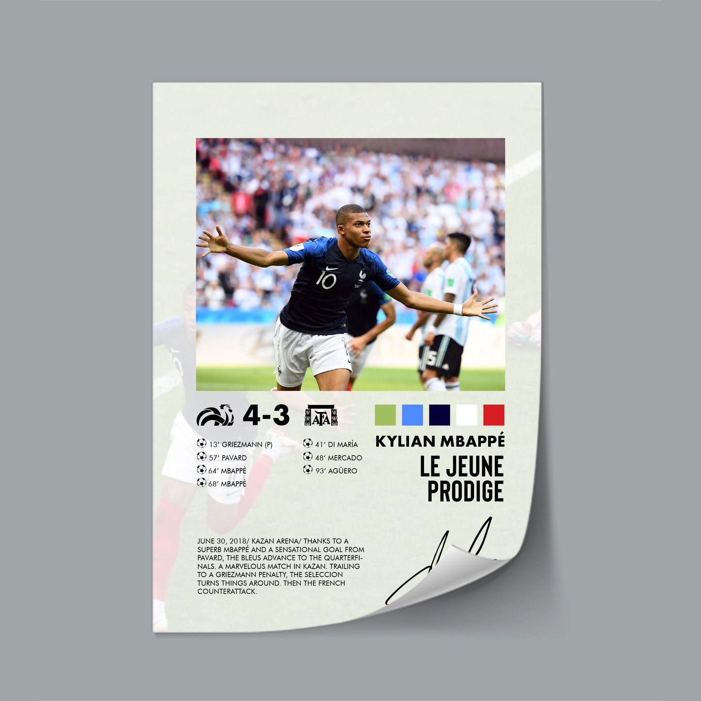 France-Argentina 4-3 poster