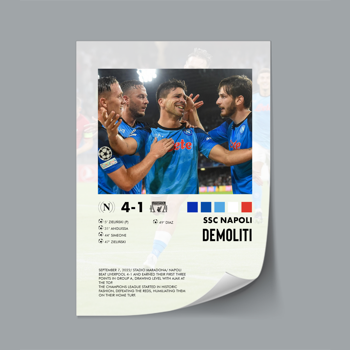 Napoli-Liverpool 4-1 poster